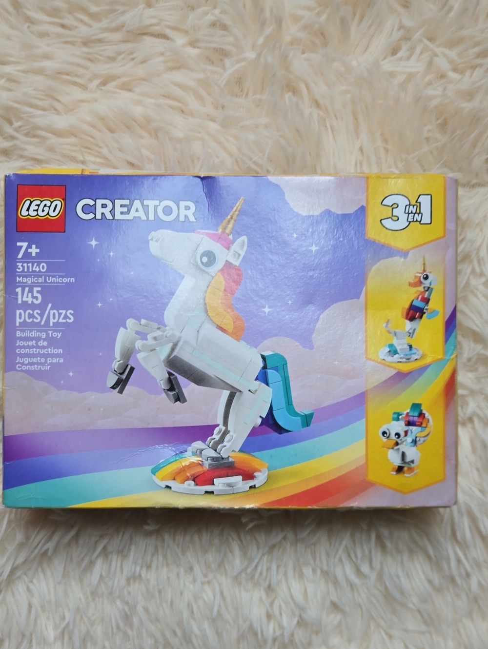 NEW Lego Creator Unicorn Set in White with Rainbow Accents
